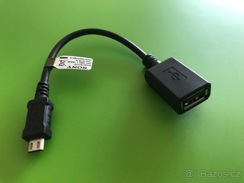 OTG kabel SONY, USB / MicroUSB, 15cm