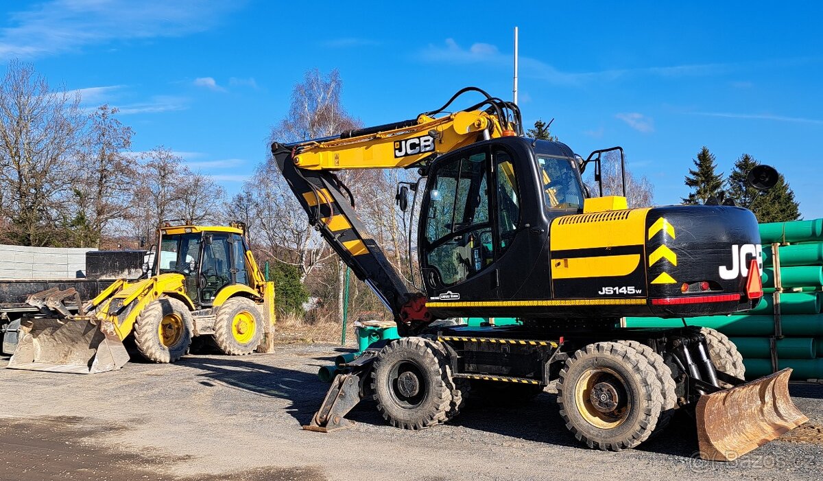 Kolové rypadlo JCB JS145W