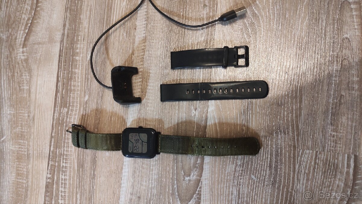 Hodinky xiaomi amazfit bip + zelený řemínek