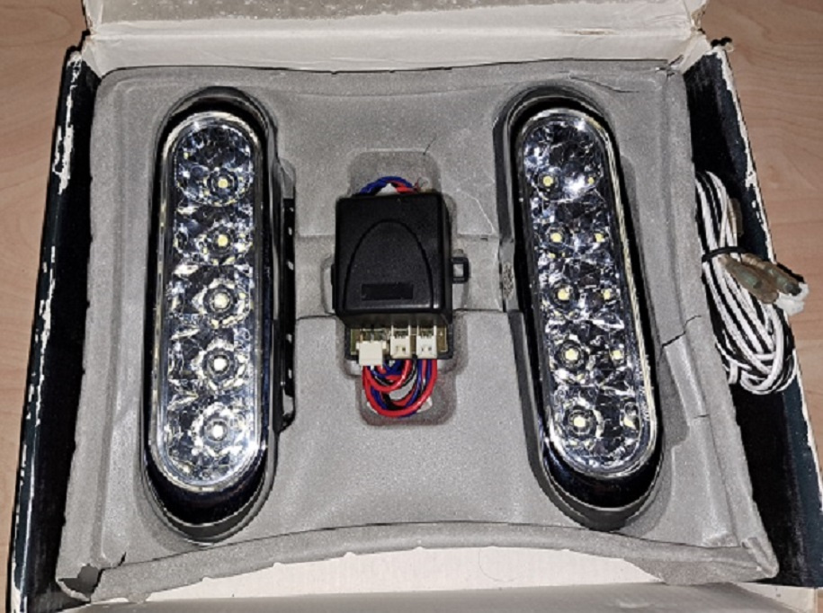 Světla pro denní svícení DRL-2x5 LED.12/24V.