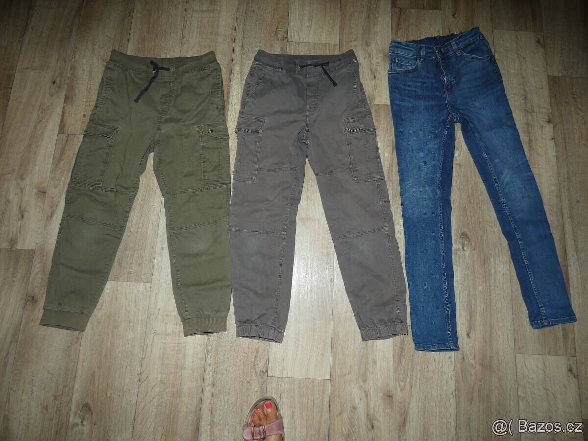 Kalhoty, CARGO, rifle SKINNY FIT , H&M, 158vel