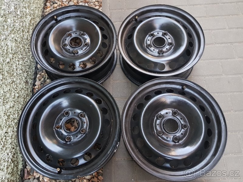 Plechové disky kola 15" 5x112 Škoda Octavia III ET43 VW Golf