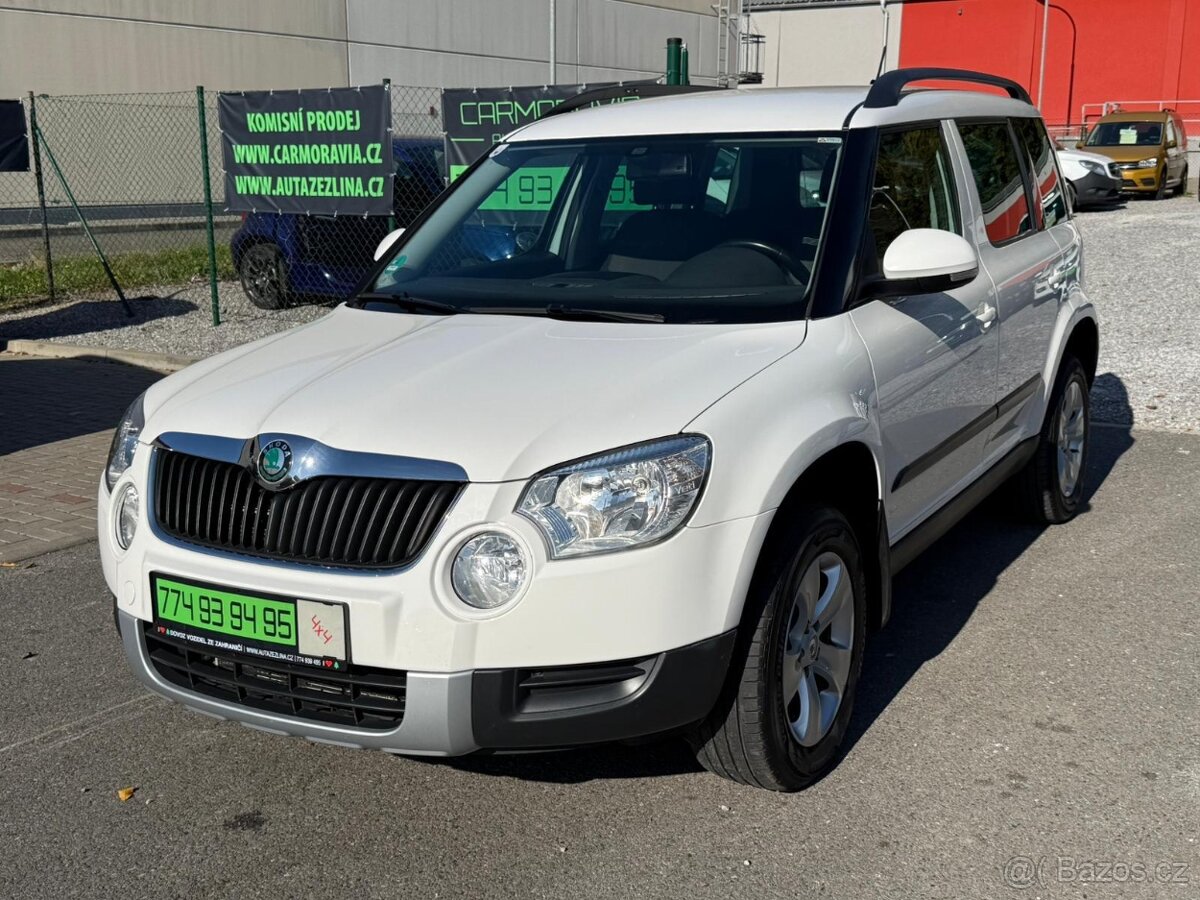 ►► ŠKODA YETI 2,0 TDI 4x4  - 81 kW, PARK. SENZORY, TAŽNÉ◄◄