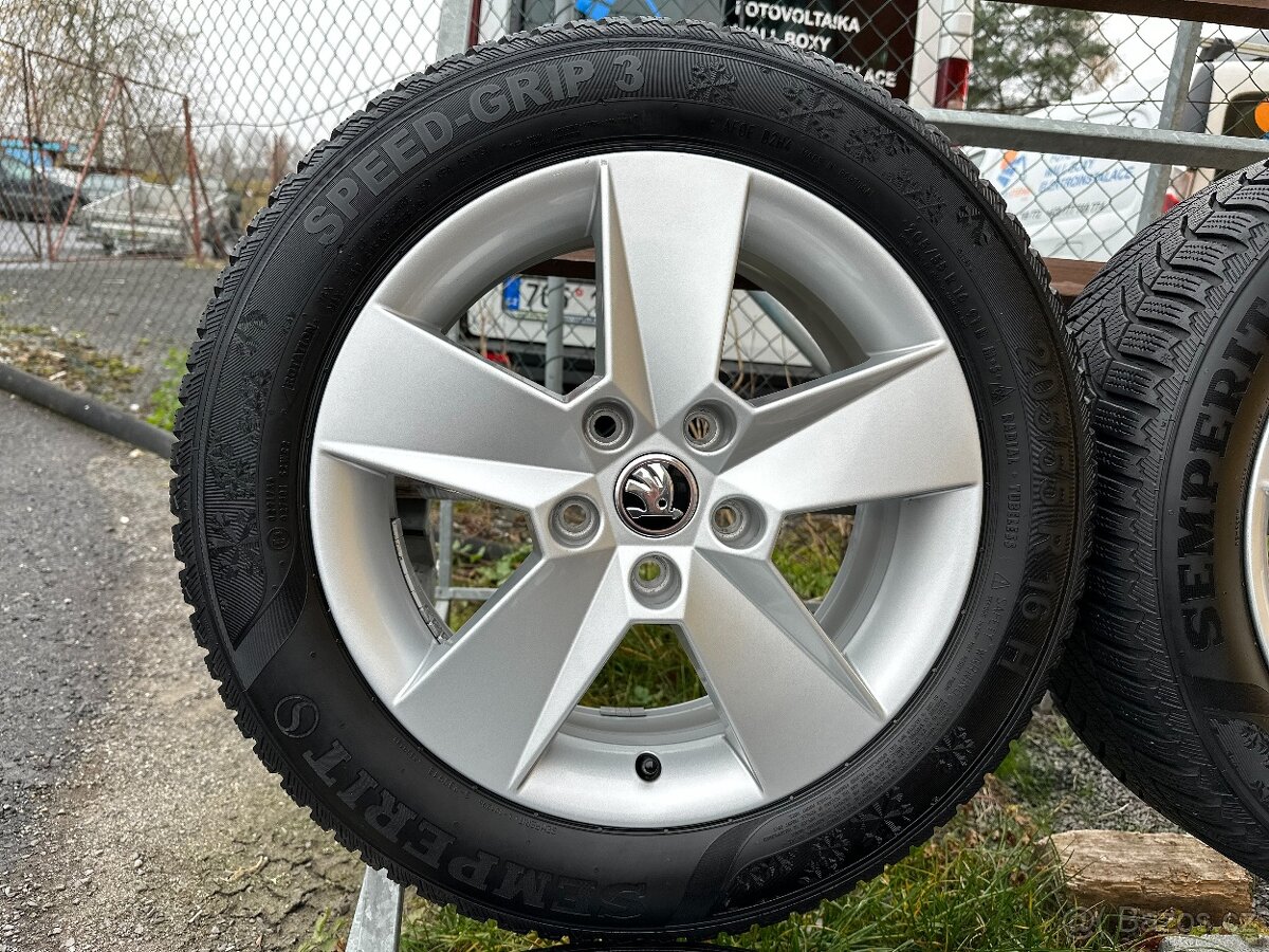 Zimní alu sada 5x112 r16 Škoda ILIAS +  pneu 205/55/16