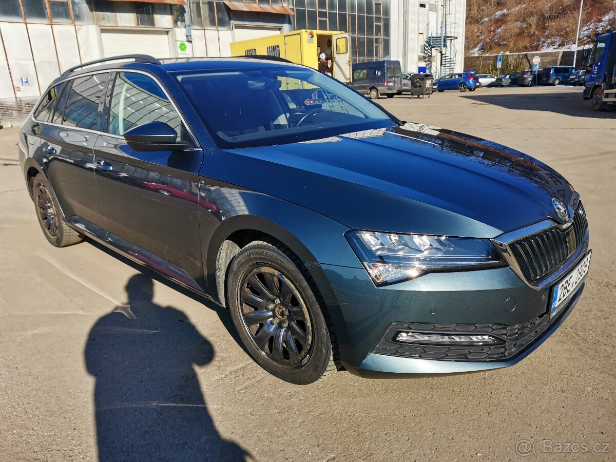 ŠKODA SUPERB COMBI 2,0 TDi 140kW, DSG, 8/2019, DPH, původ ČR