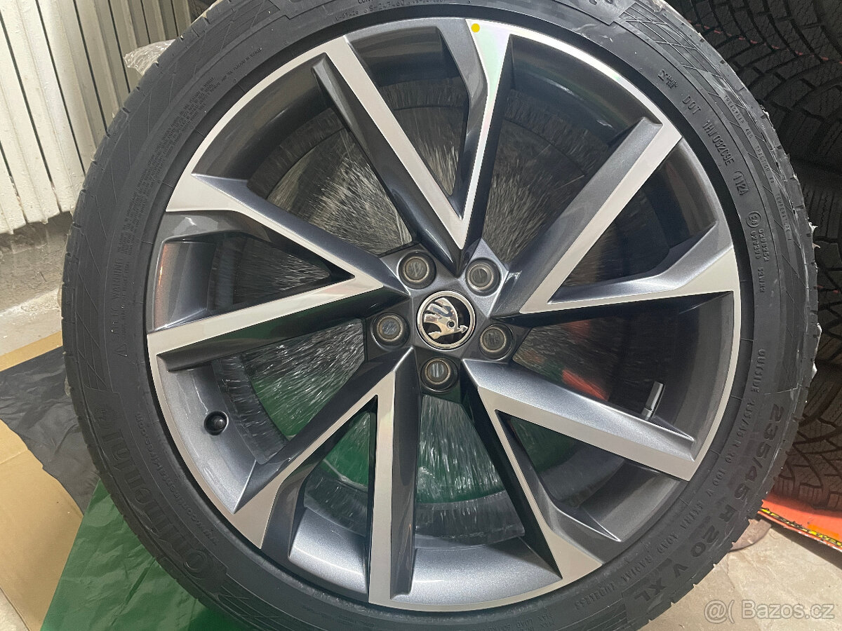 NOVÁ ALU R20 ŠKODA KODIAQ TYP VEGA 235/45 R20 100V DOT1124