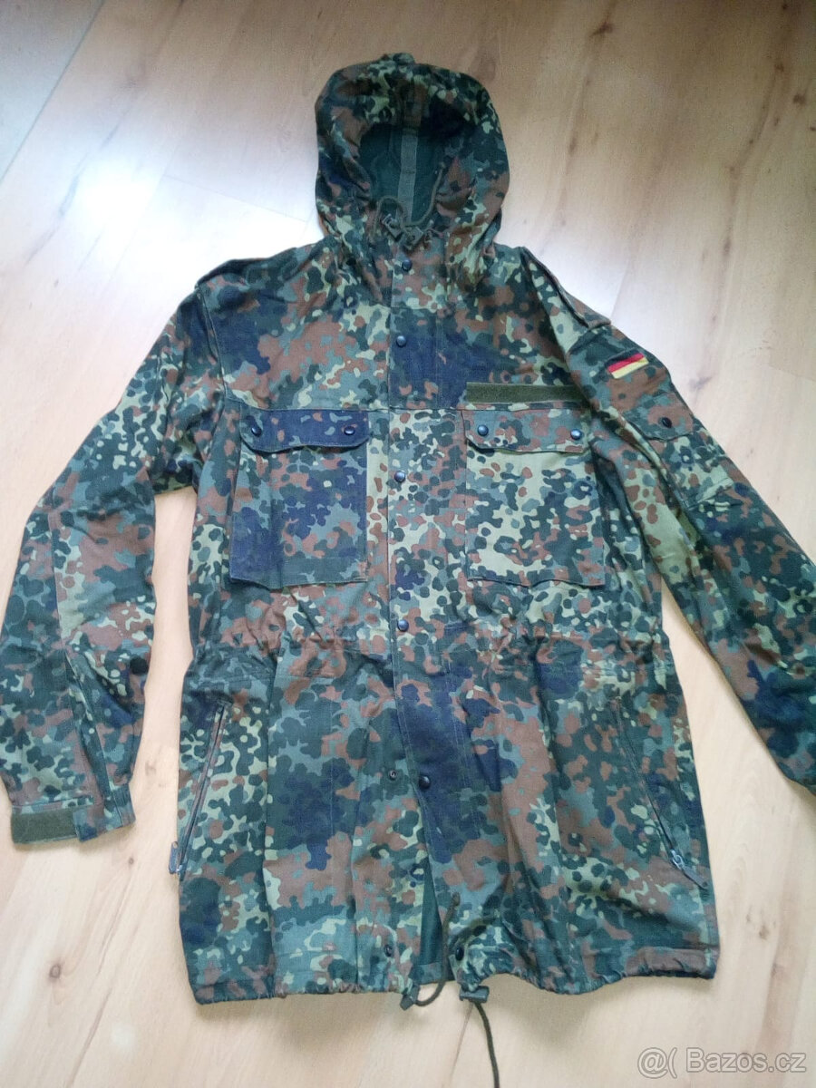 Bundeswehr bunda s kapucí , original BW, Gr. 8 Flecktarn