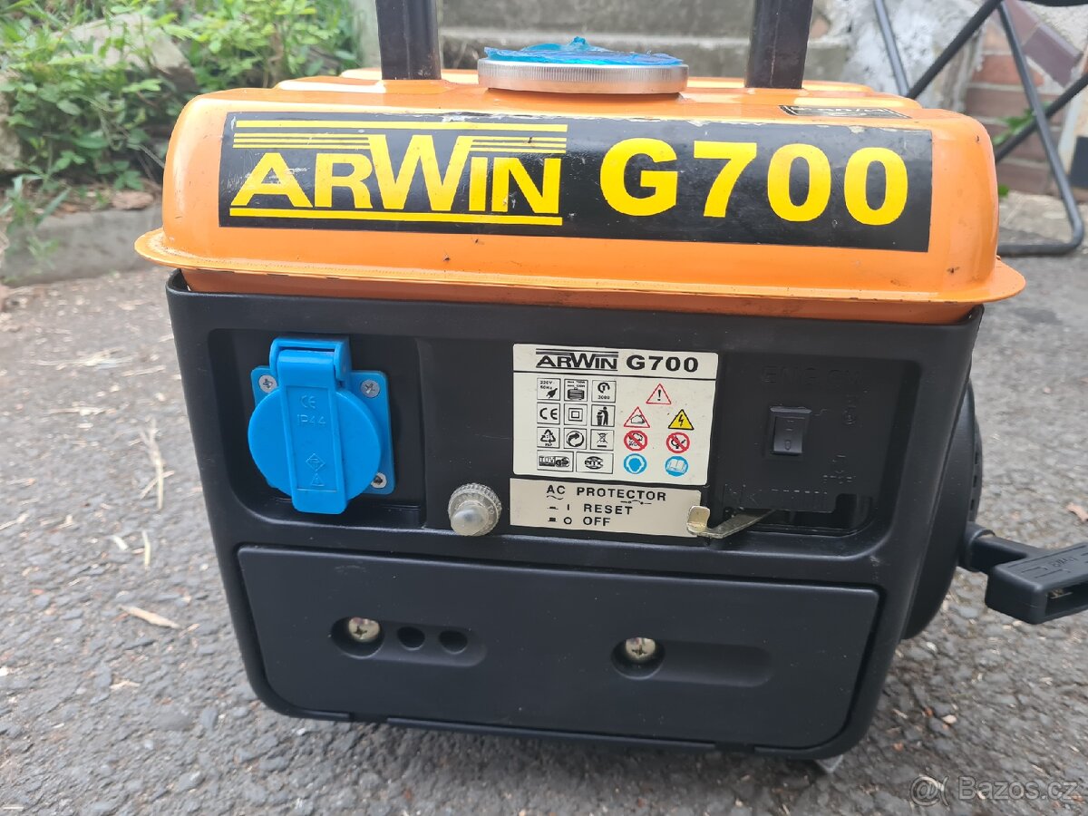 Benzínová elektro centrála arwin g700