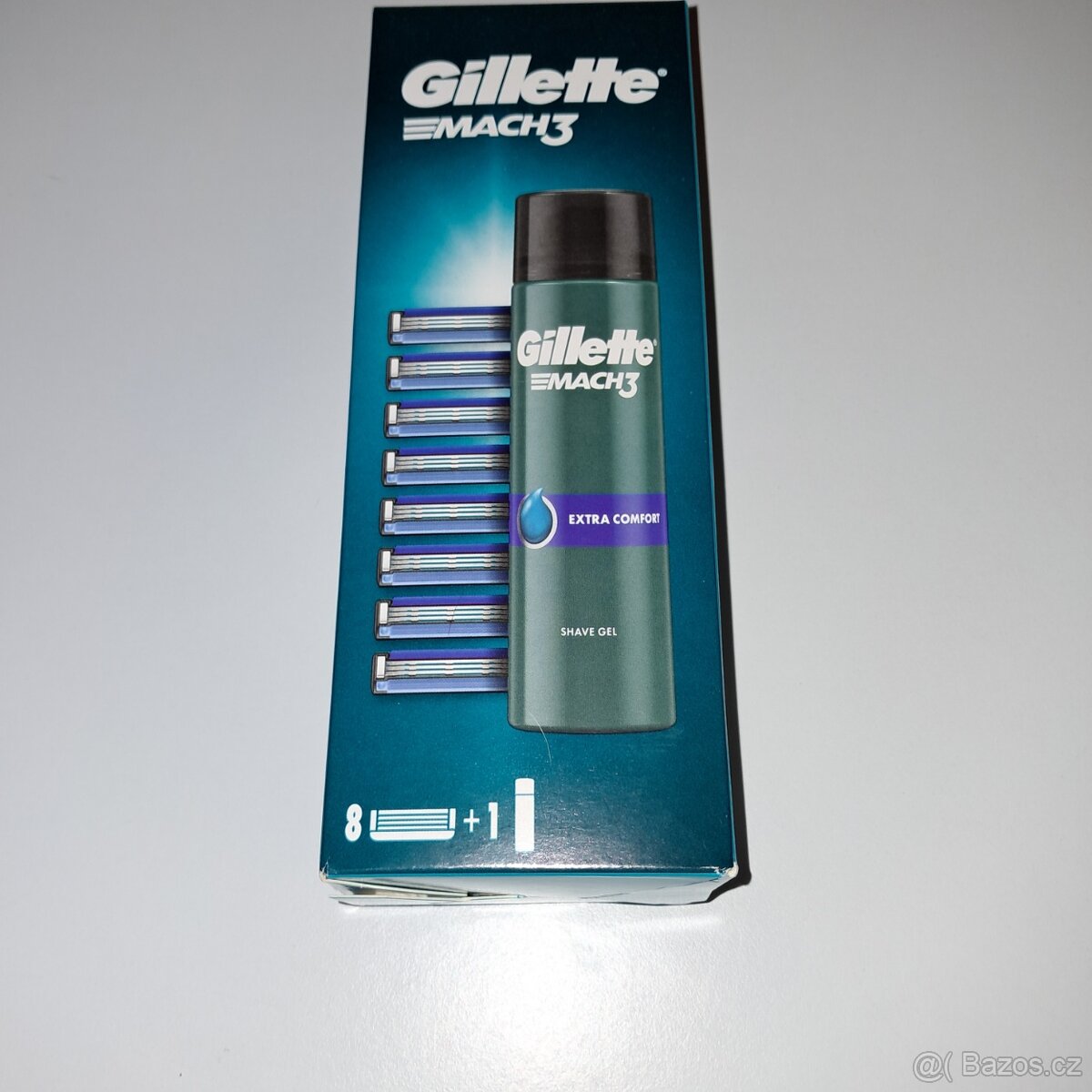 Gillette Mach3 náhradní hlavice 8 ks + gel 200 ml