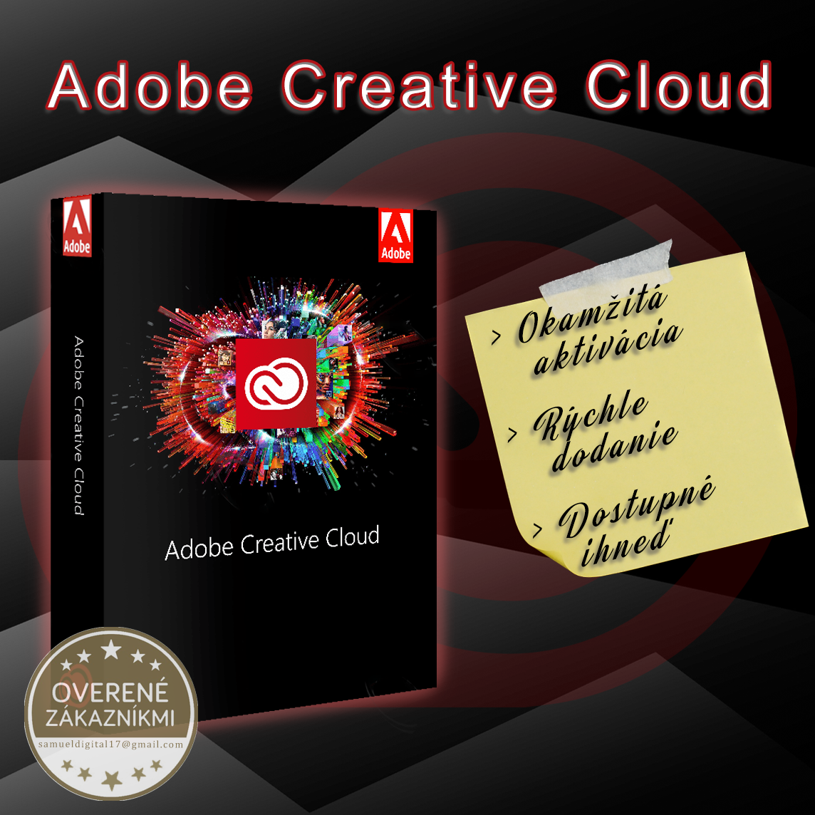 [✔️] Adobe Creative Cloud 2024 | 1 ROK - aktivačný kľúč |