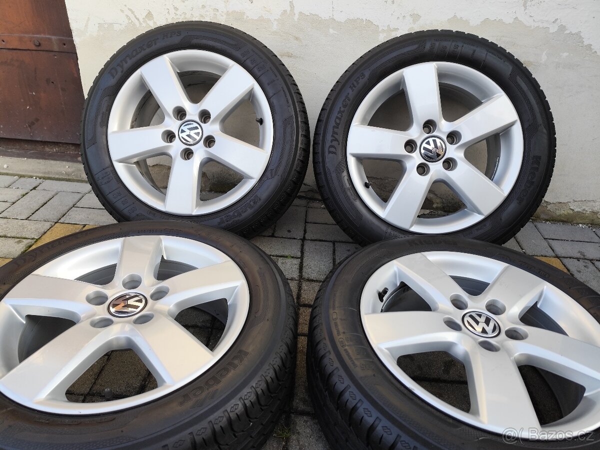 ALU 5x112 r16 VW + PNEU - PĚKNÁ SADA