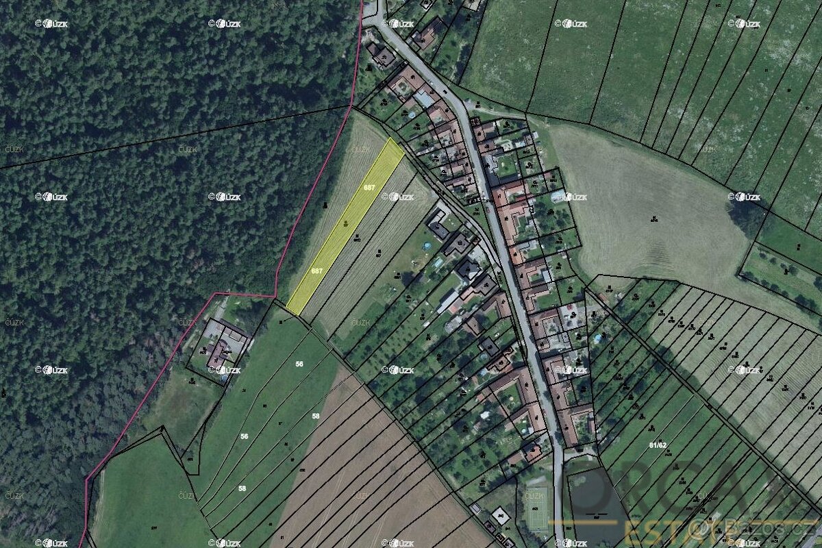 Prodej podílu 1080 m2 v k. ú. Prostějovičky