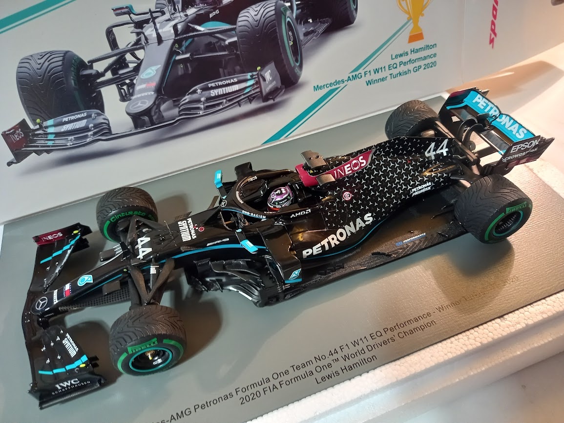 MERCEDES W11 LEWIS HAMILTON  GP TURECKA 2020 SPARK 1:18