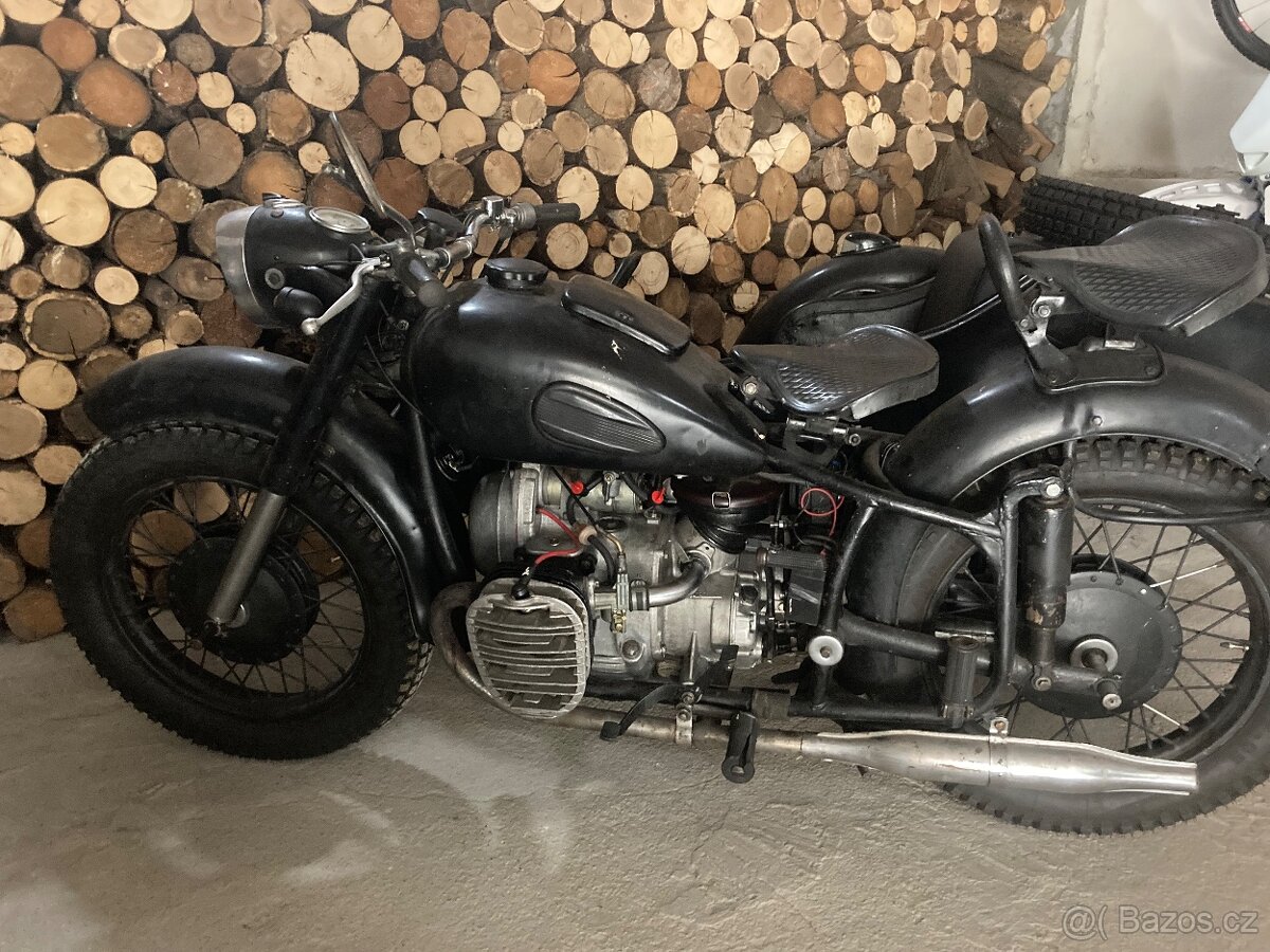 K 750 M 1966 dnepr Ural originál SPZ doklady po renovaci