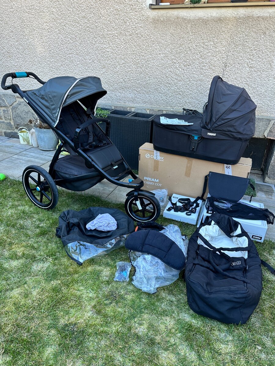 Thule urban glide 2 + korba a prislusenstvi (zaruka )