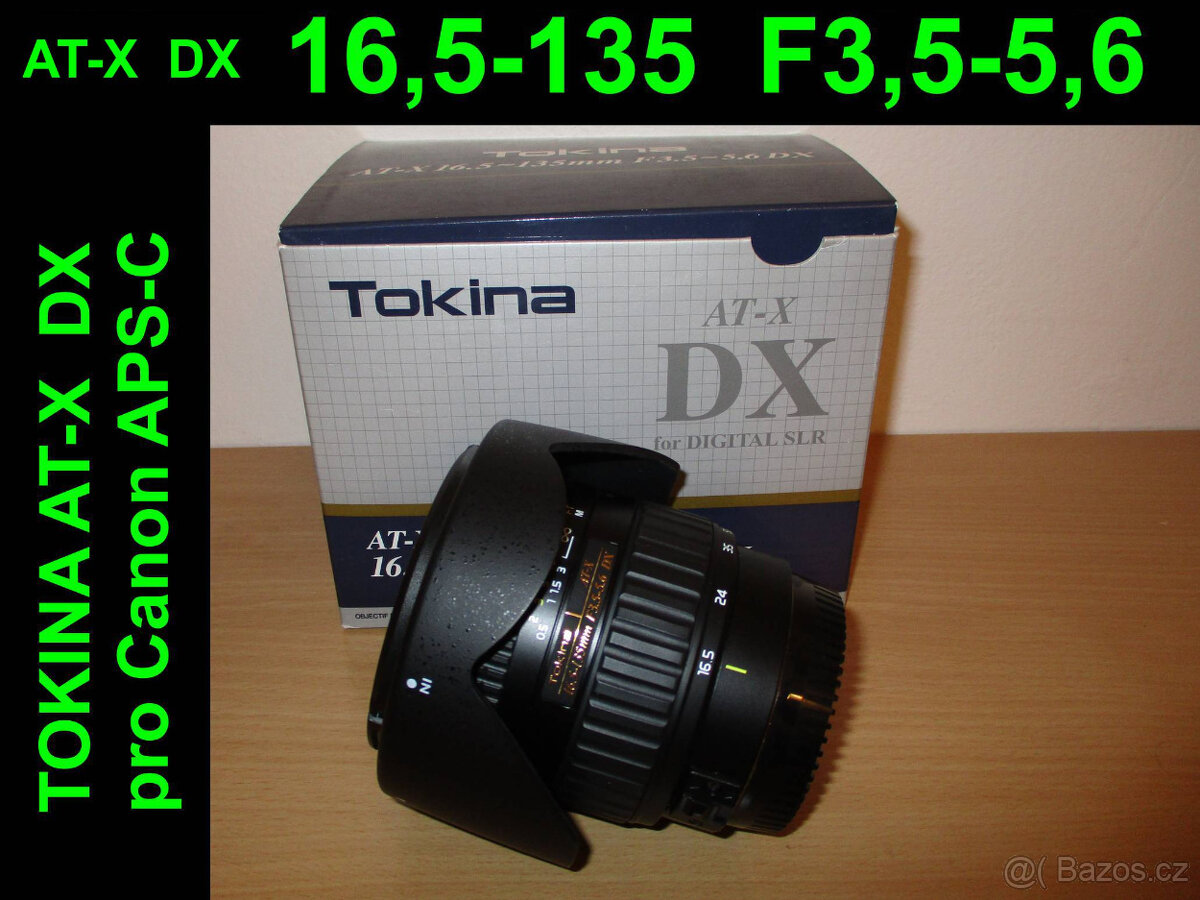 Tokina pro Canon EF-S AT-X DX 16,5-135 3,5-5,6 filtr 77mm