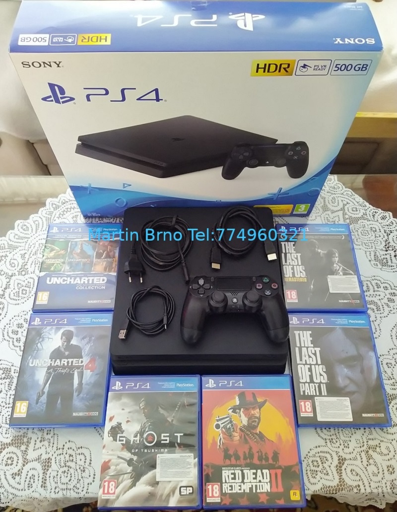 Playstation 4 Slim 500GB + záruka do 2026 - TOP STAV