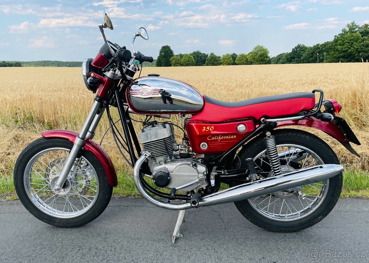 Jawa 350 s TP ČR New Californian