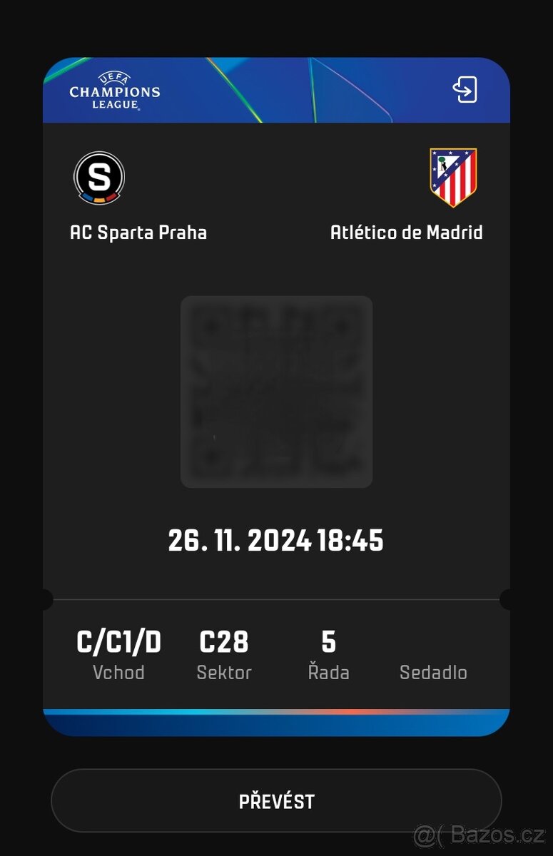 AC Sparta Praha - Atlético de Madrid 26.11. 18:45