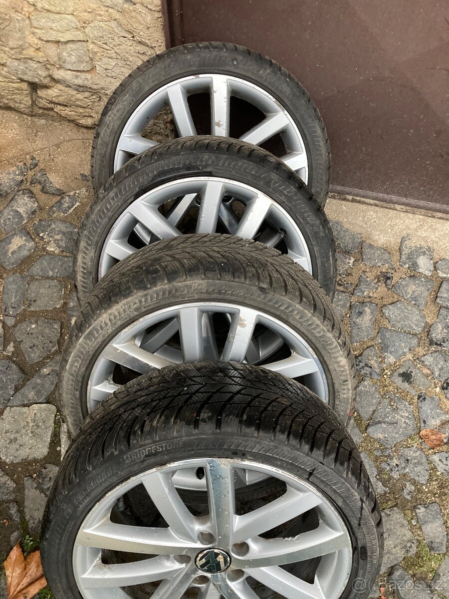 18”Alu kola-5-112 Skoda,Vw zimní pneu