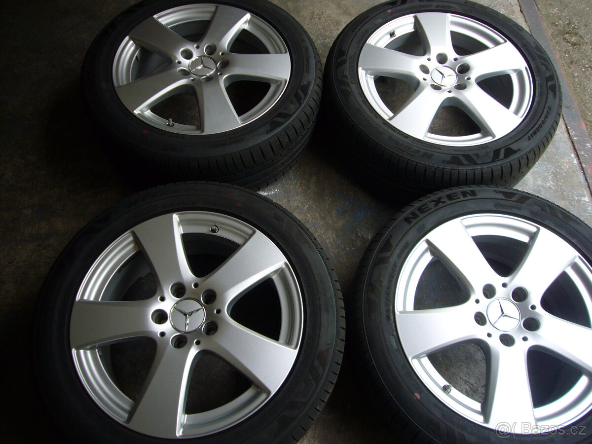 LETNÍ ALU KOLA ORIG.MERCEDES 17" 5x112 7" et-47,5,stř.-66,