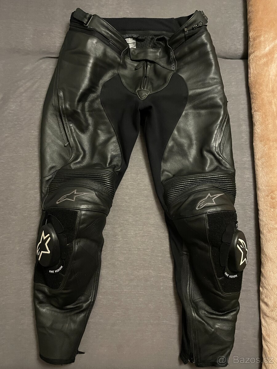 Kožené kalhoty Alpinestars Missile V2 Black vel. 52