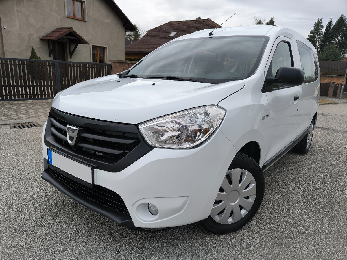 DACIA DOKKER 1.6 SCe 75kw, r.v. 2017, 1.MAJITEL, ODPOČET DPH