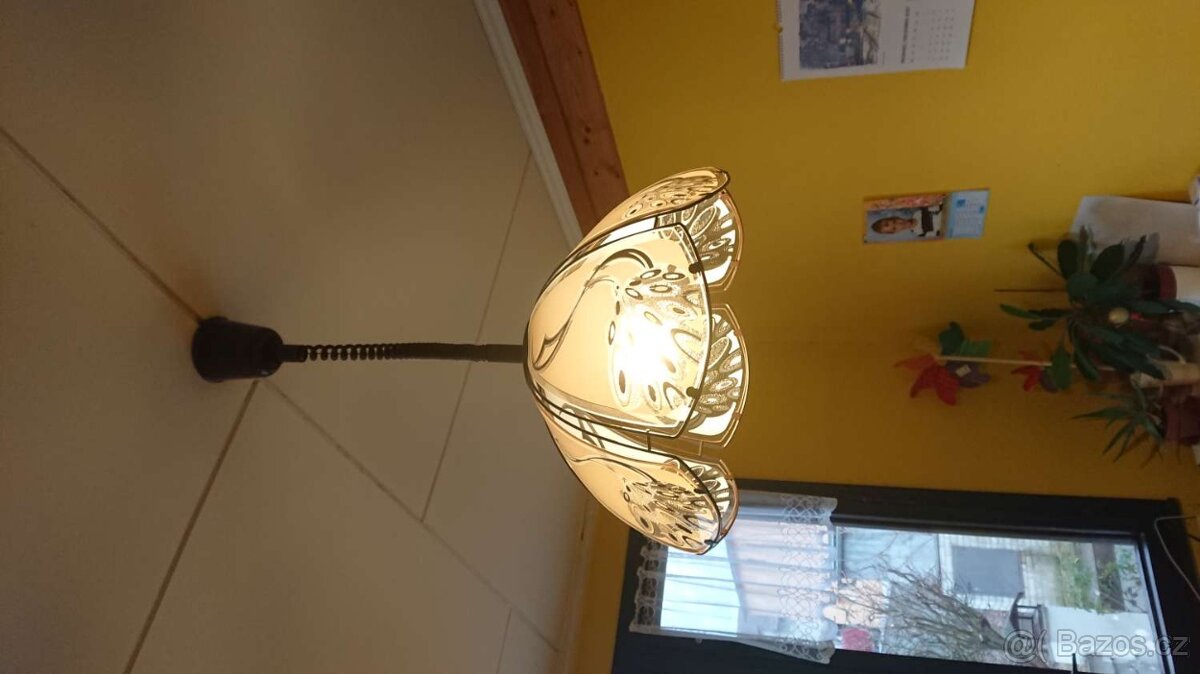 Retro stahovací lampa průměr 42 cm.