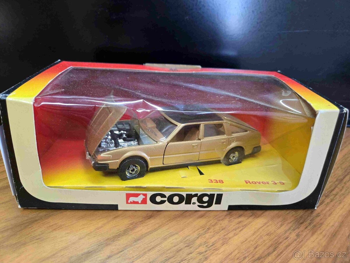 Corgi 338 Rover 3,5 - zlatý = málo k vidění