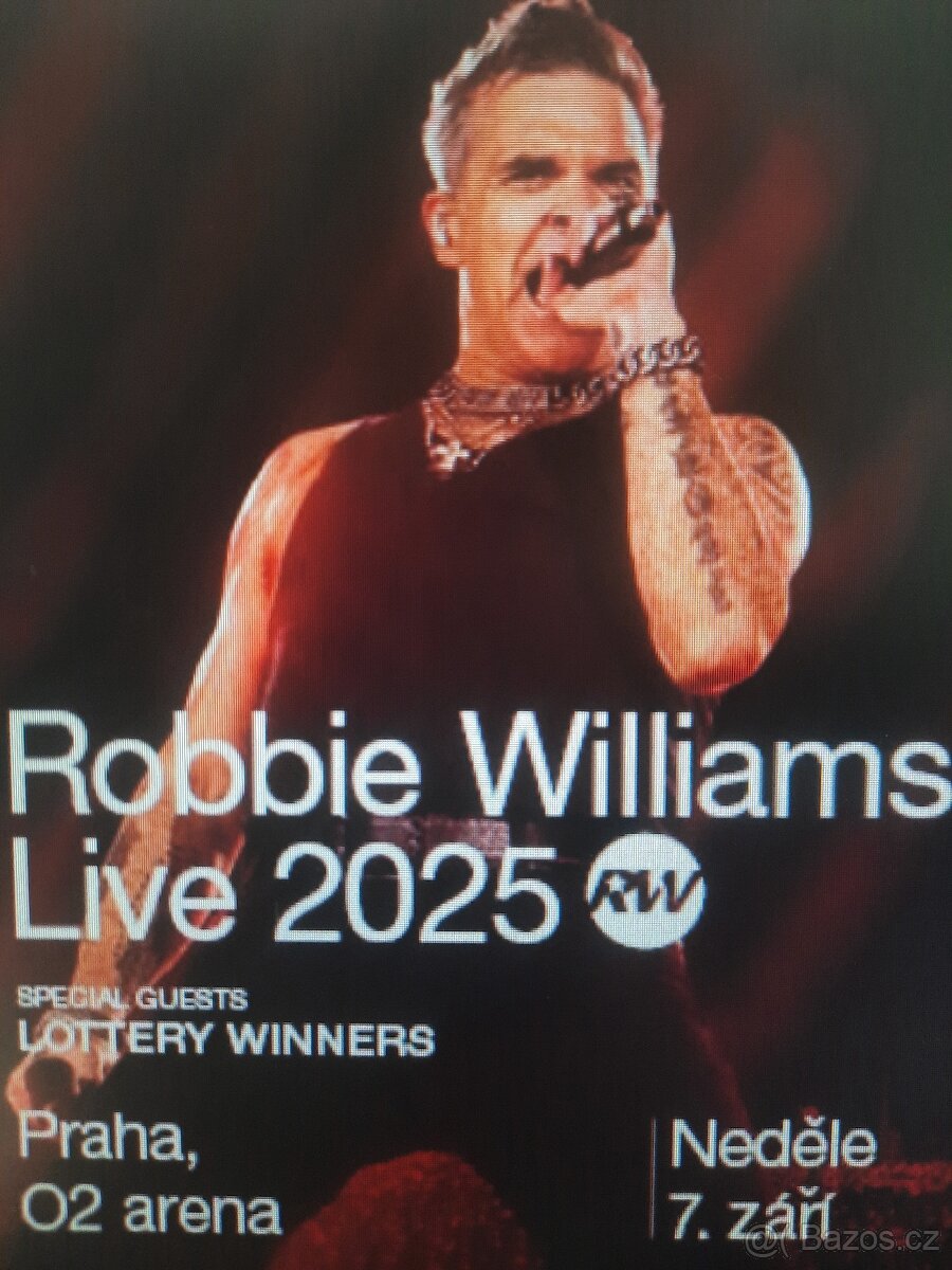 Robbie Wiliams Praha O2 arena 7.9.2025