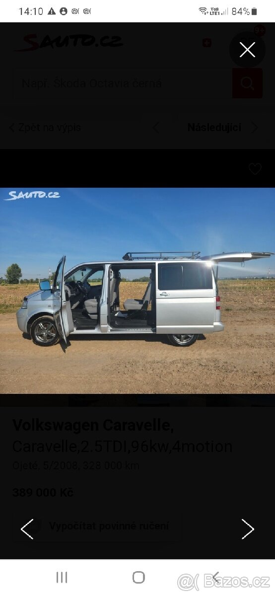 Vw transporter t5 , 5.1 5 -9 míst KOUPÍM 