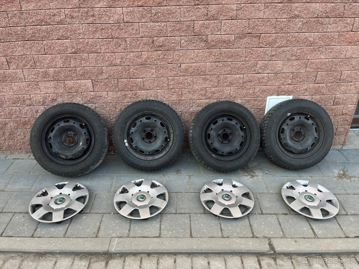 165/70 R14 5x100 Sada letních kol Fabia