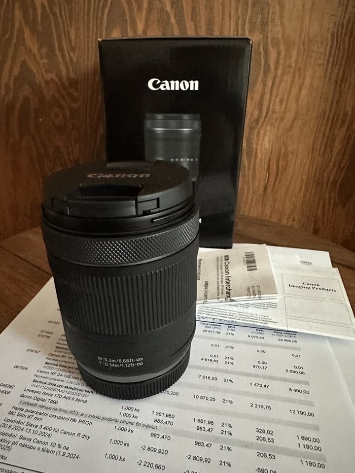 Canon RF 24-105mm f/4-7,1 IS STM (v záruční době)