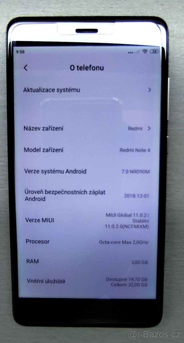 Xiaomi Redmi Note 4, RAM 3GB, vnitřní paměť 32GB