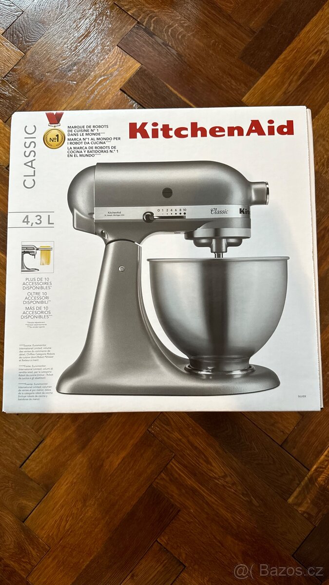 Kuchyňský robot Kitchenaid 5K45SSESL stříbrný nový