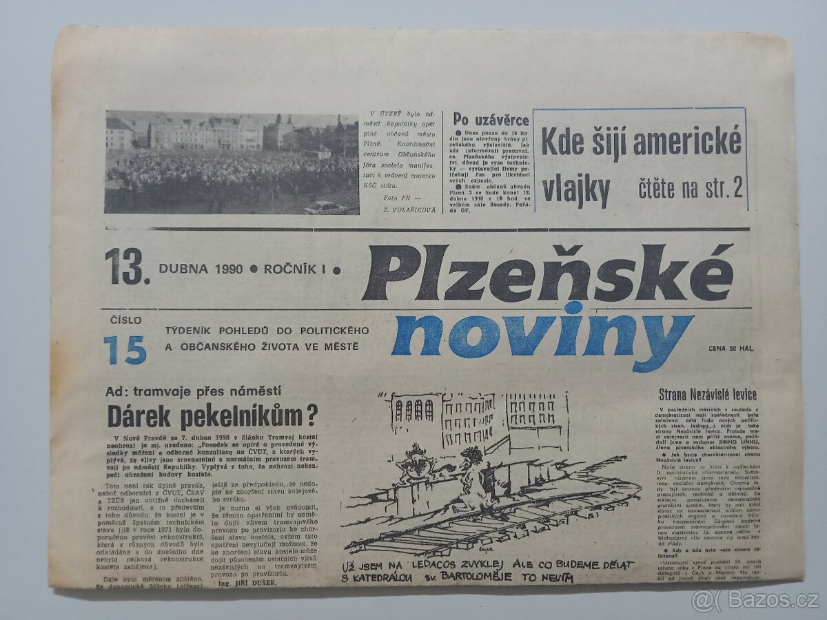 Plzeňské noviny 1990