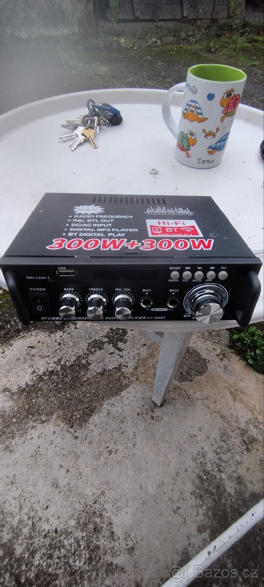 Bluetooth zesilovač 12V ,220v 2300wat