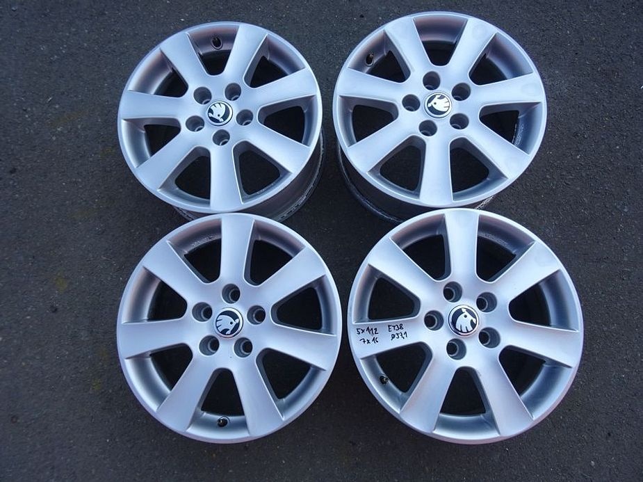 Alu disky na Škoda 16", 5x112, ET 38, šíře 7J