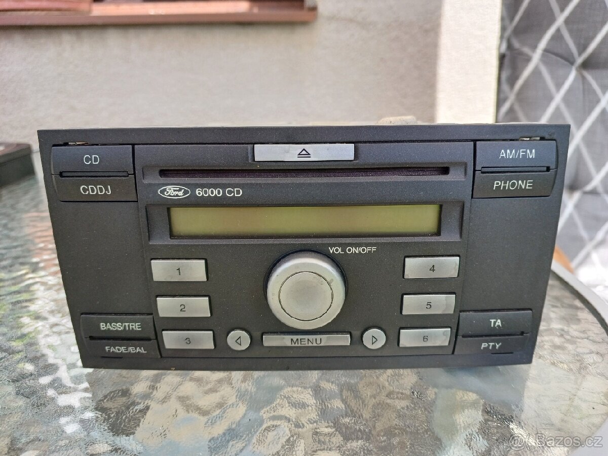 Autoradio Ford 6000CD s kódem