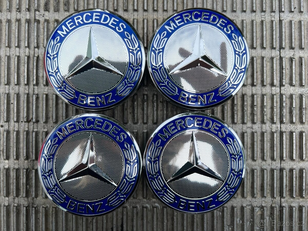 Středové krytky Merceds Benz 75mm cesar