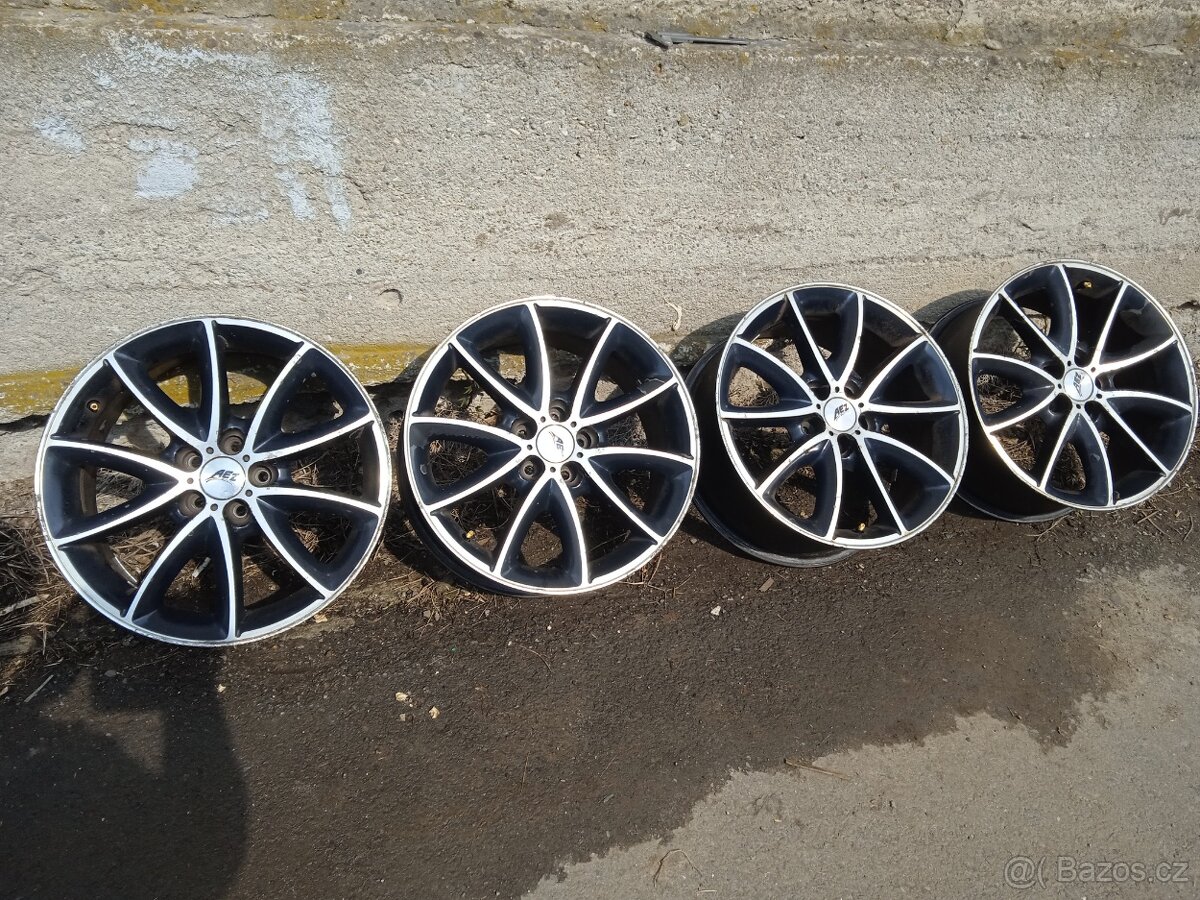 5x100 AEZ Excite Dark 7,5Jx17 ET35, skoda, vw,audi