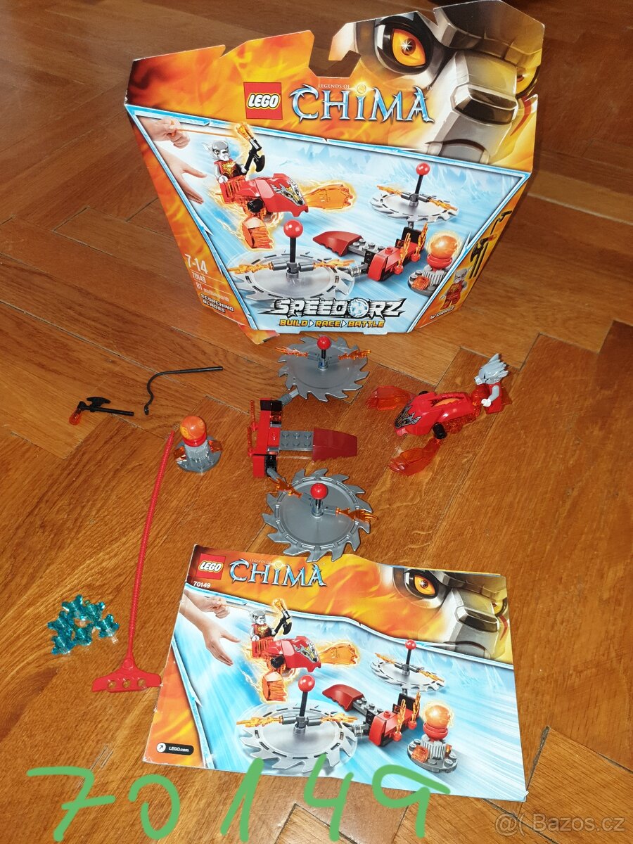 LEGO CHIMA 70149 ŽHNOUCÍ ČEPELE s 5 hracími kartami