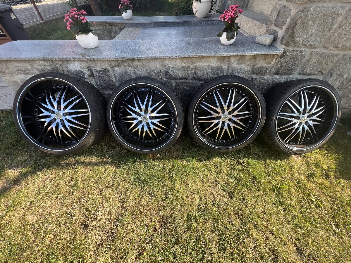 ALU 5x120 R22  2x 265/30ZR22 a 2x 295/25ZR22   97W