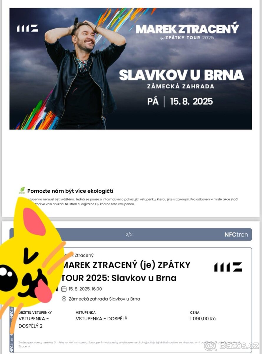 Marek Ztracený - 15.8.2025 Slavkov u Brna