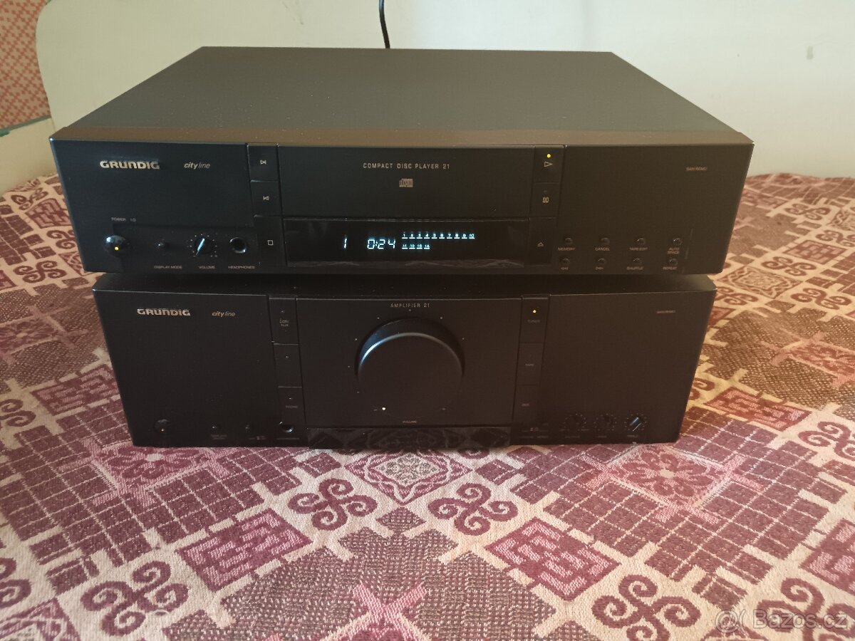 Grundig V 21 zesilovač a CD 21