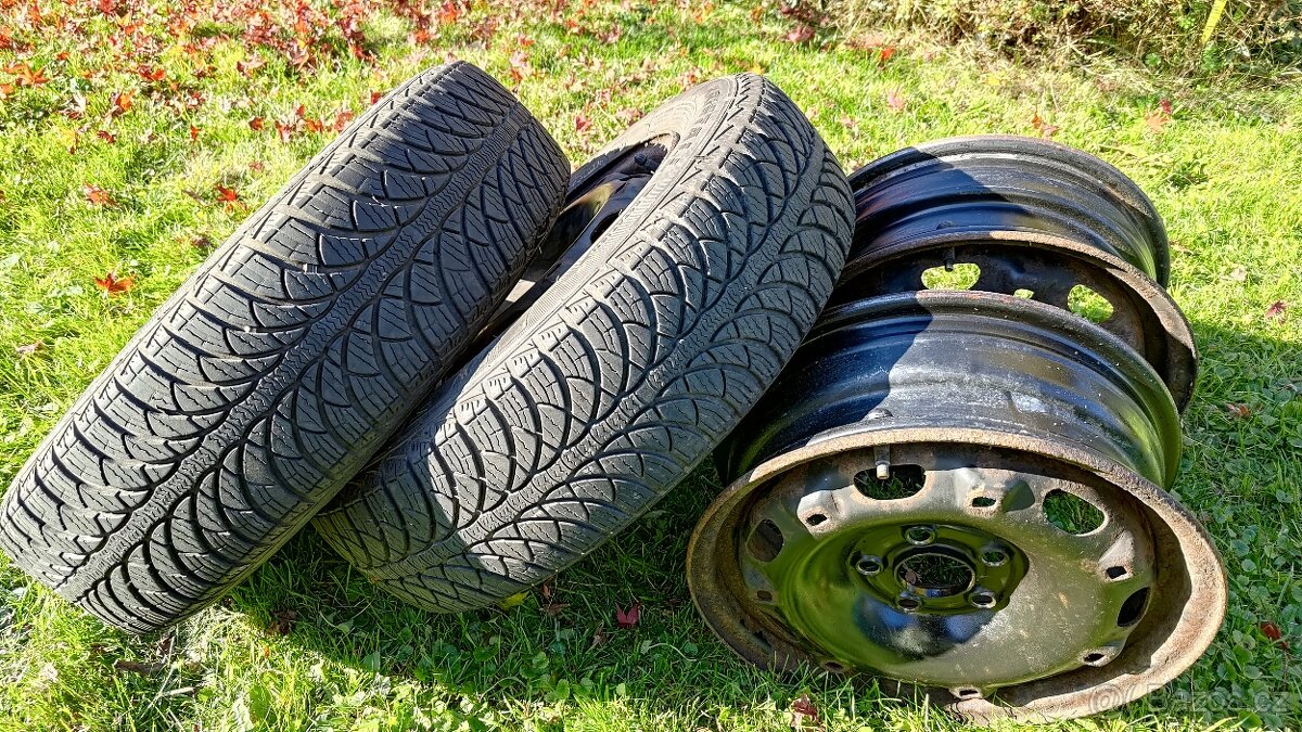 Disky 14"  4x Škoda Fabia I plus 2x pneu