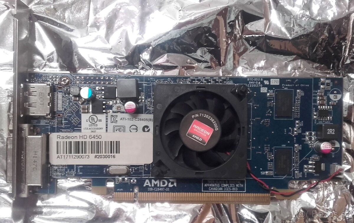 Grafická karta AMD Radeon HD6450 1GB GDDR3