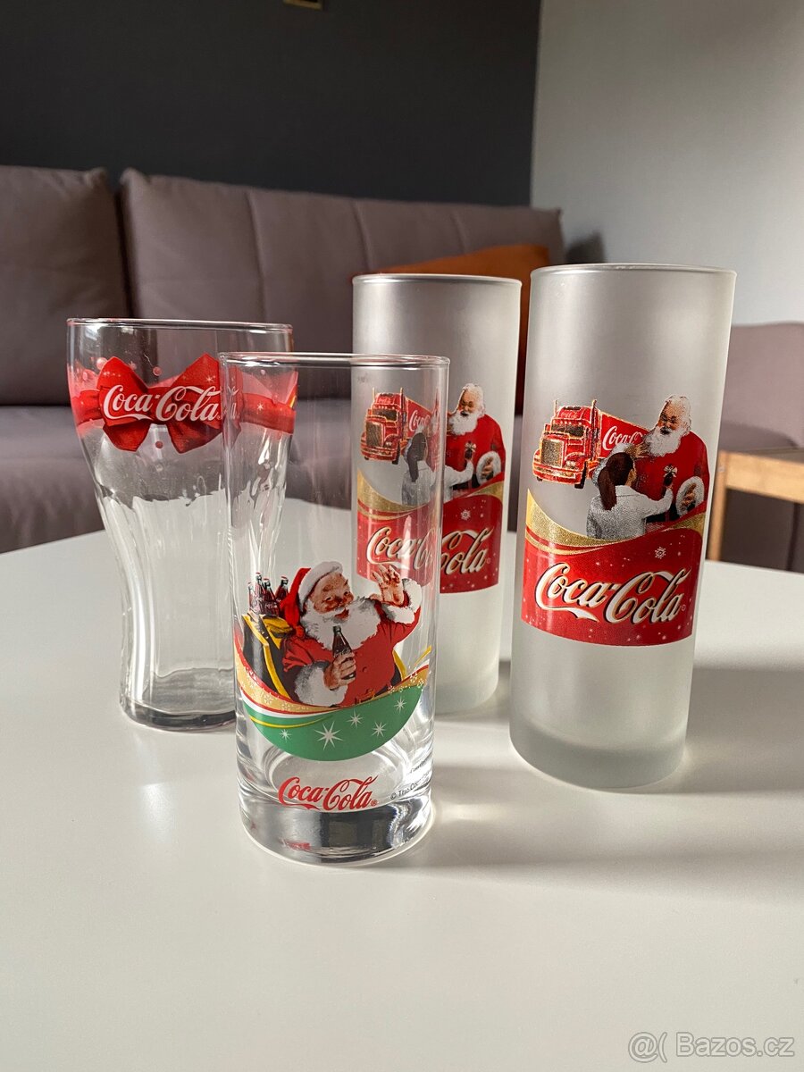 Vánoční Coca Cola sklenice