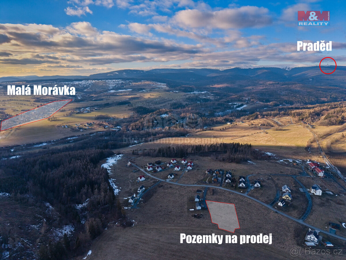 Prodej pozemku k bydlení, 3758 m², Václavov u Bruntálu