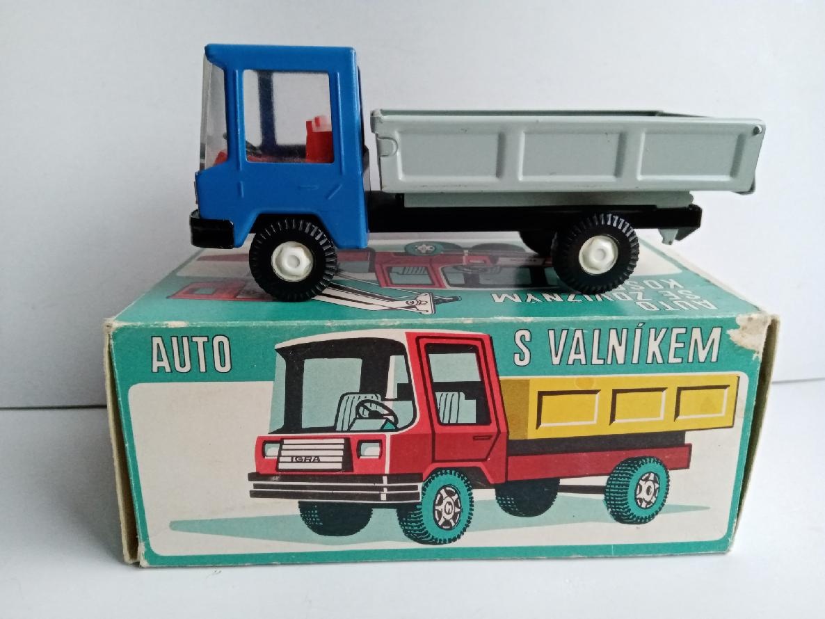 Plechové auto Simon - valník IGRA, stará hračka ČSSR,1985